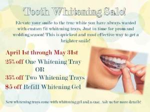 Teeth Whitening promotional flyer